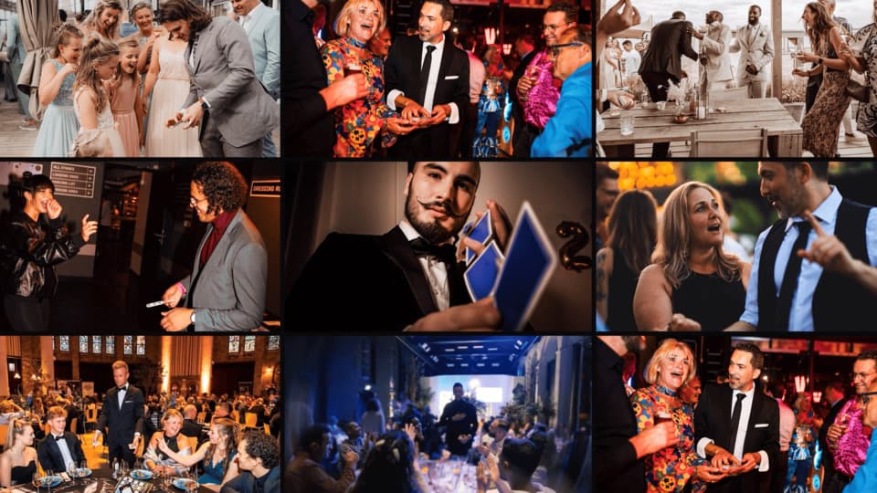 Thumbnail van TafelGoochelaarHuren.nl met goochelaars op events