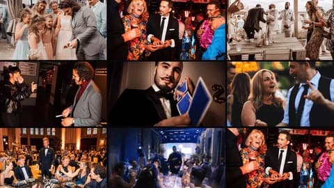 Thumbnail van TafelGoochelaarHuren.nl met meerdere goochelaars