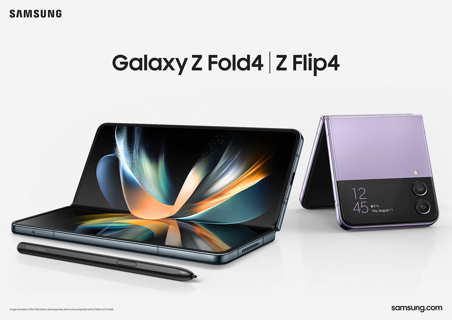 Samsung Fold en Flip productbeeld voor product reveal