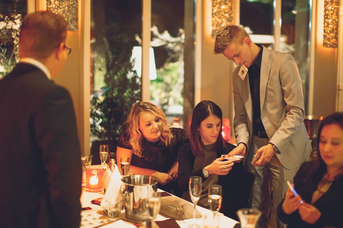 Restaurant goochelaar